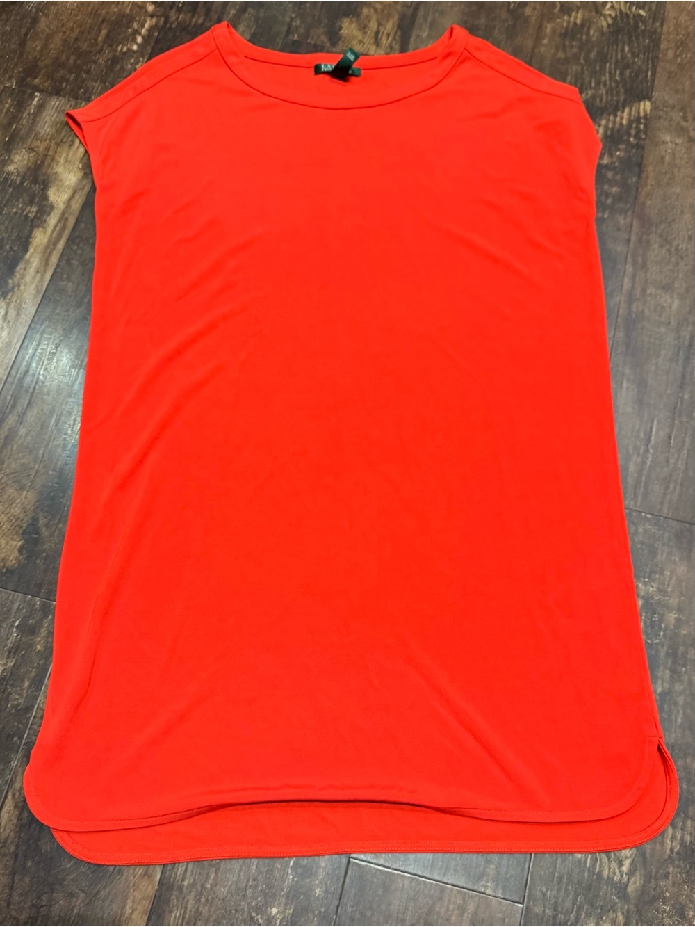 Women’s Lauren Ralph Lauren Shirt Dress Cap Sleeve Round Neck Dress Size Large